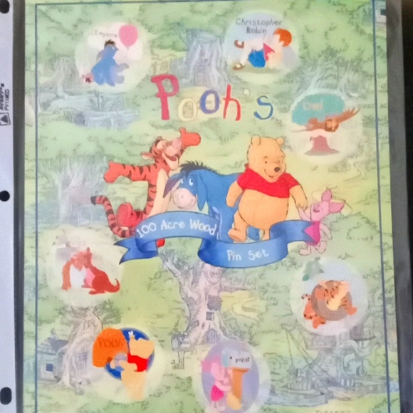 Disney Other - DISNEY POOH'S 100 ACRE WOOD SET PIN BOARD